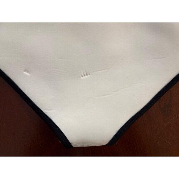 Triangl Swimwear Chloe Neoprene Bikini Bottom ONLY in White Black Medium - Picture 5 of 12